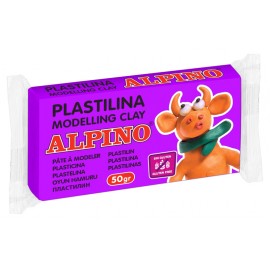 ALPINO πλαστελίνη 088DP00006001, χωρίς γλουτένη, 50γρ, μωβ