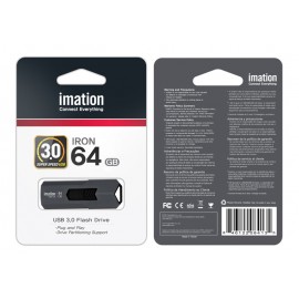IMATION USB Flash Drive Iron KR03020023, 64GB, USB 3.0, γκρι