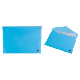 MP πλαστικός φάκελος Α4 με κούμπωμα PC005-AA, 33x23cm, μπλε