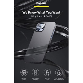BASEUS θήκη Wing για iPhone 12 mini WIAPIPH54N-01, μαύρη
